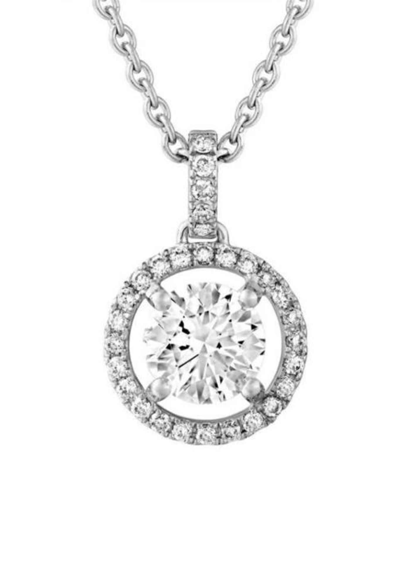 Pendentif - 0.70ct - GIA G/VS