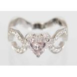 Bague - Or Blanc - HRD WS - 1.01ct