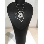 Collier Double Coeur - 4.78ct - F/VS