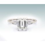 Bague - Or Blanc - Model Graaf - 3.01ct - GIA