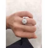 Bague - Or Blanc - 2.50ct - E WS2 - HRD