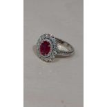 Bague - Or Blanc - 2.33ct - GRS