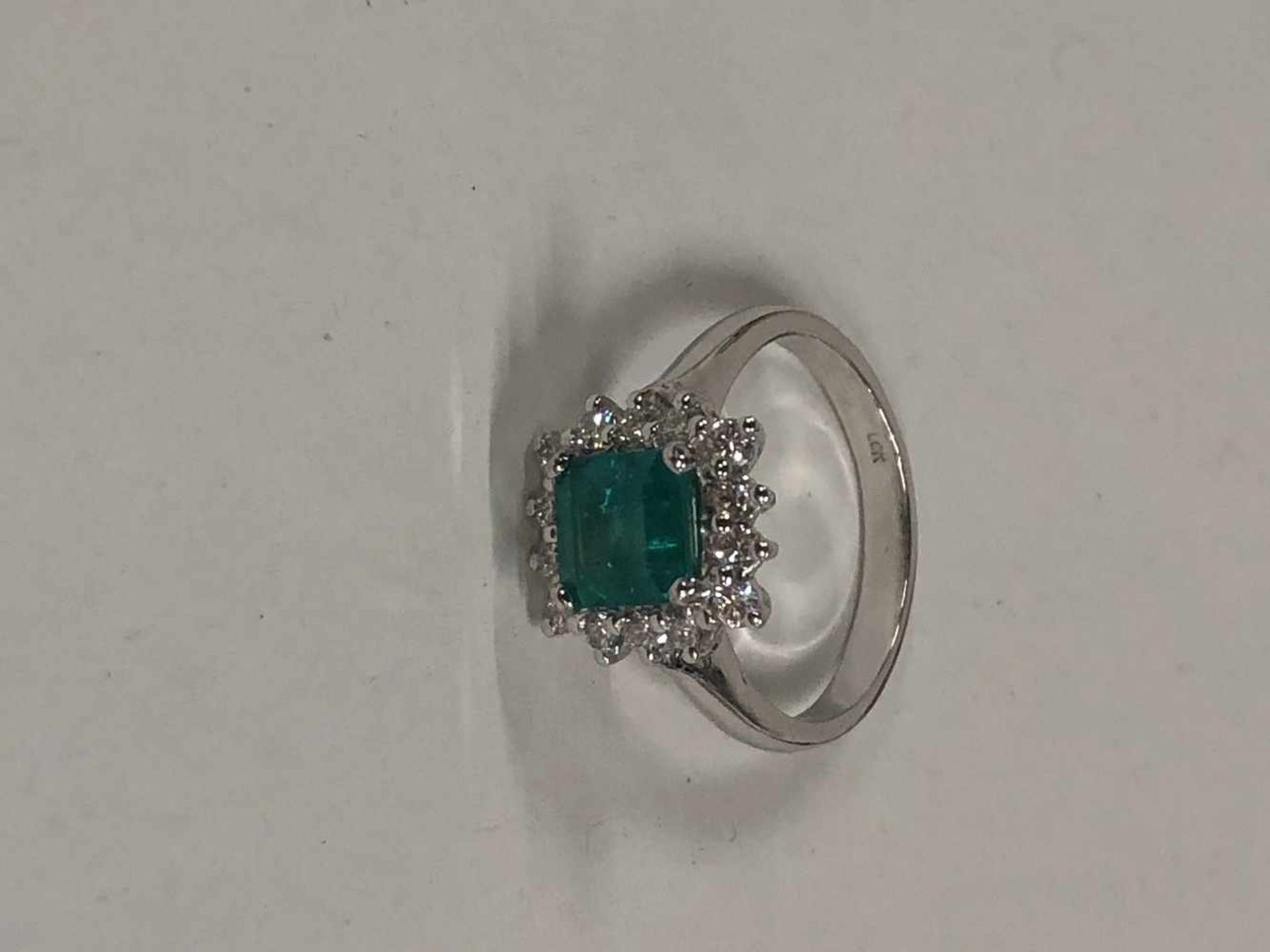 Bague Emeraude et Diamants - 1.39ct - Bild 2 aus 3