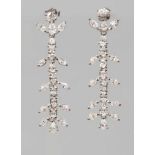 Boucles d'oreilles or blanc - 6.3ct - F-G/VS