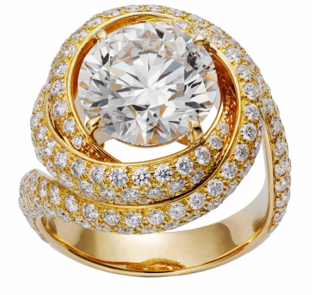 Bague - Type Trinity Ruban de Cartier - 2ct - HRD K-VS - Image 2 of 5