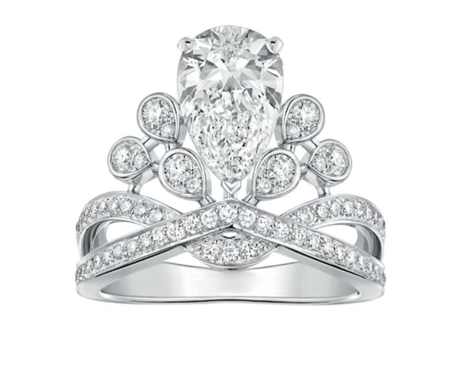 Bague Modèle type Joséphine - Aigrette Impériale de Chaumet - 3.02ct - GIA E-SI1