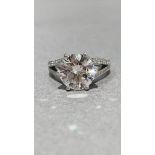 Bague - Or Blanc - GIA - 1.15ct - G IF