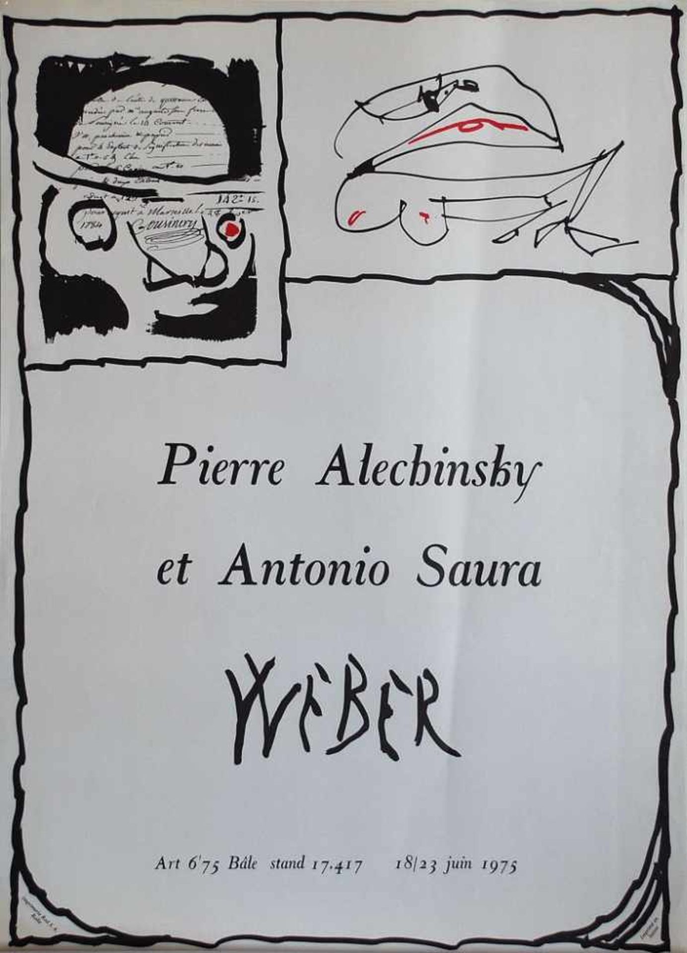 Pierre Alechinsky & Antonio Saura - Weber, 1975