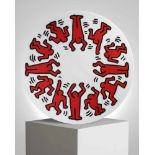 Keith Haring (after) - Red on White Plate