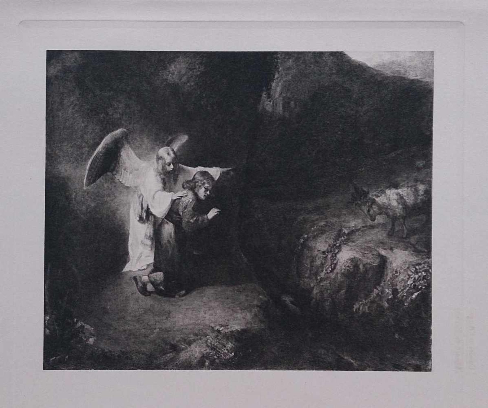 Rembrandt (d'après) - Daniel et L'ange