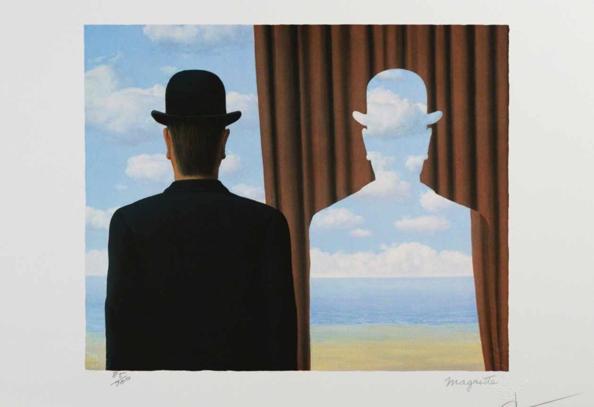 René Magritte - Décalcomanie MM (Decalcomania)