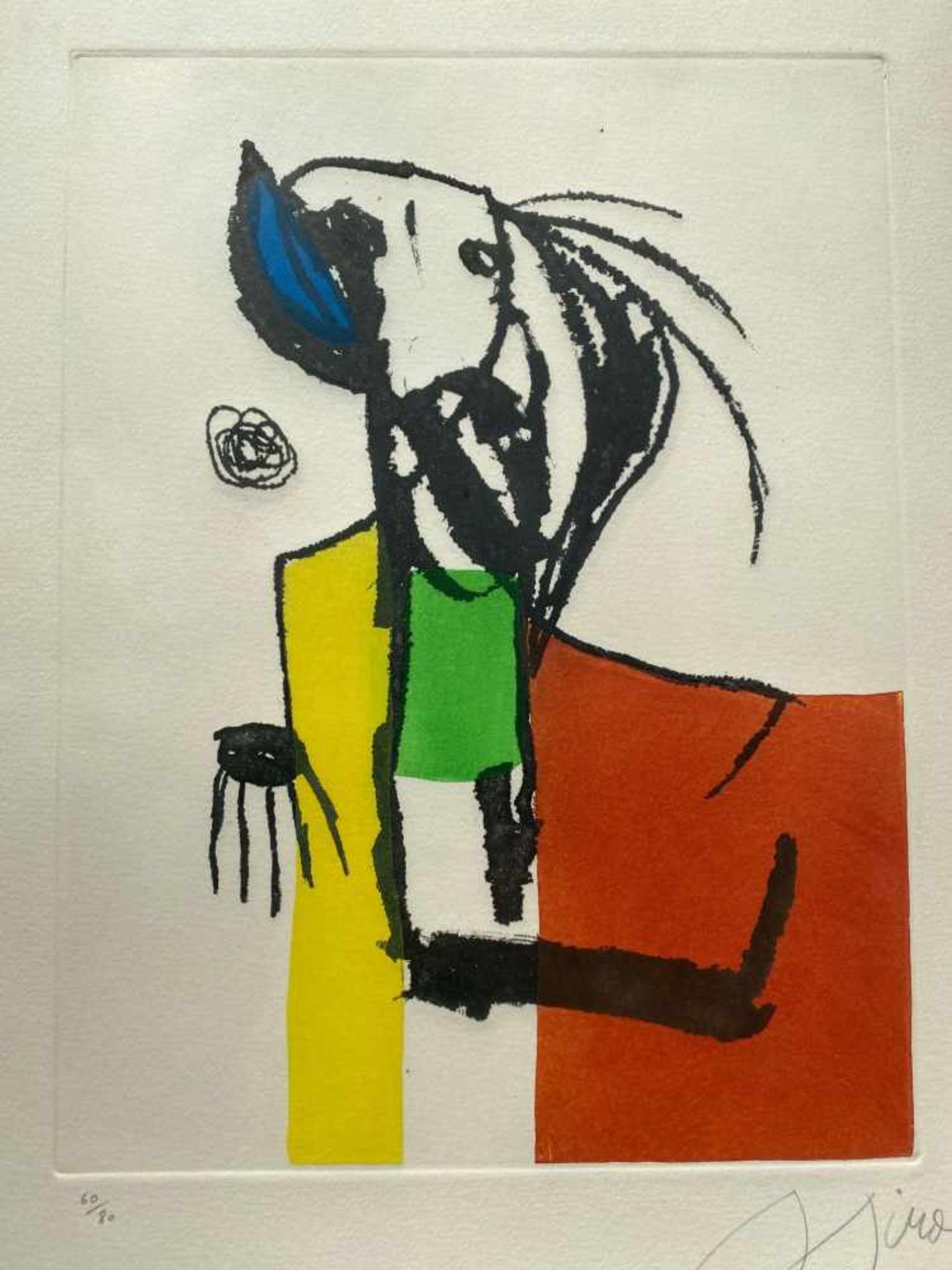 Joan Miró - Chanteurs des Rues IV, 1981