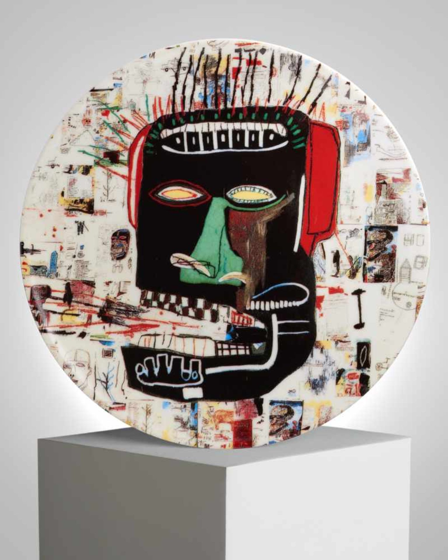 Jean-Michel Basquiat (after) - "Glenn" Plate & Tray