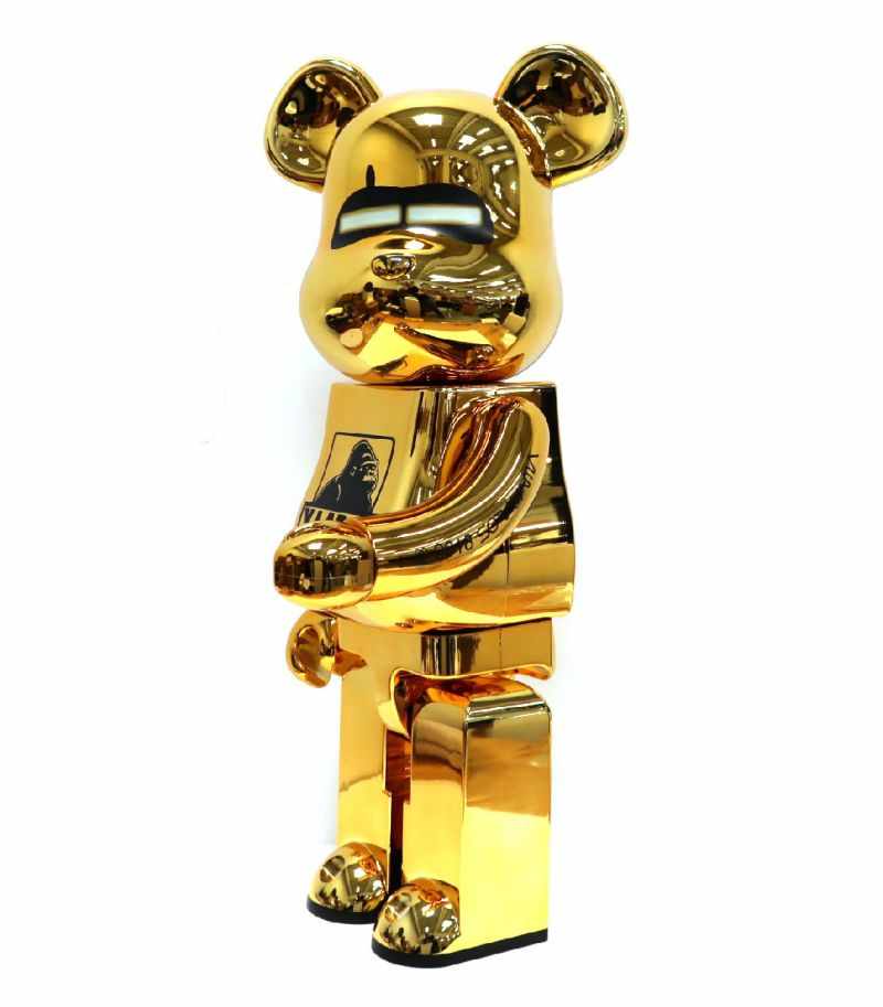 Bearbrick - XLarge & Hajime Sorayama Gold 1000% - Image 2 of 4