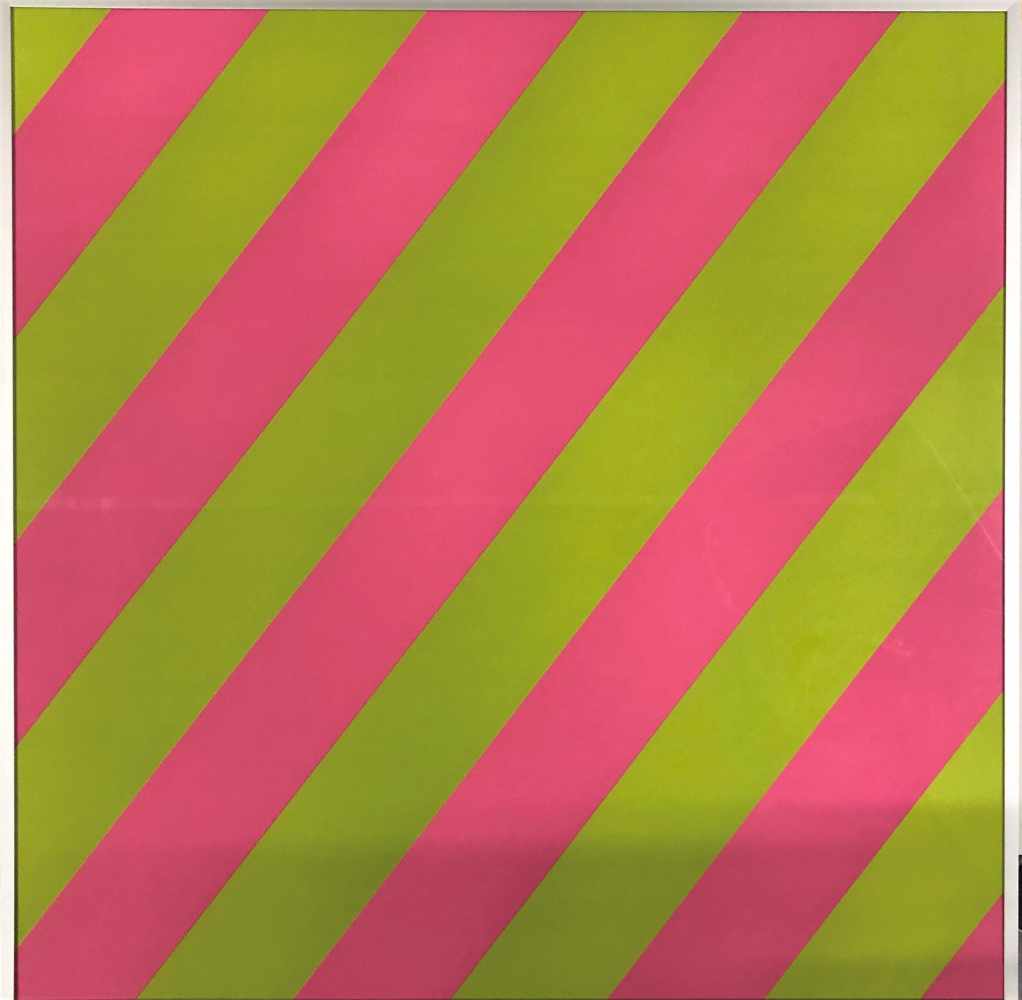 Olivier Mosset - Composition Pink / Green, 2003