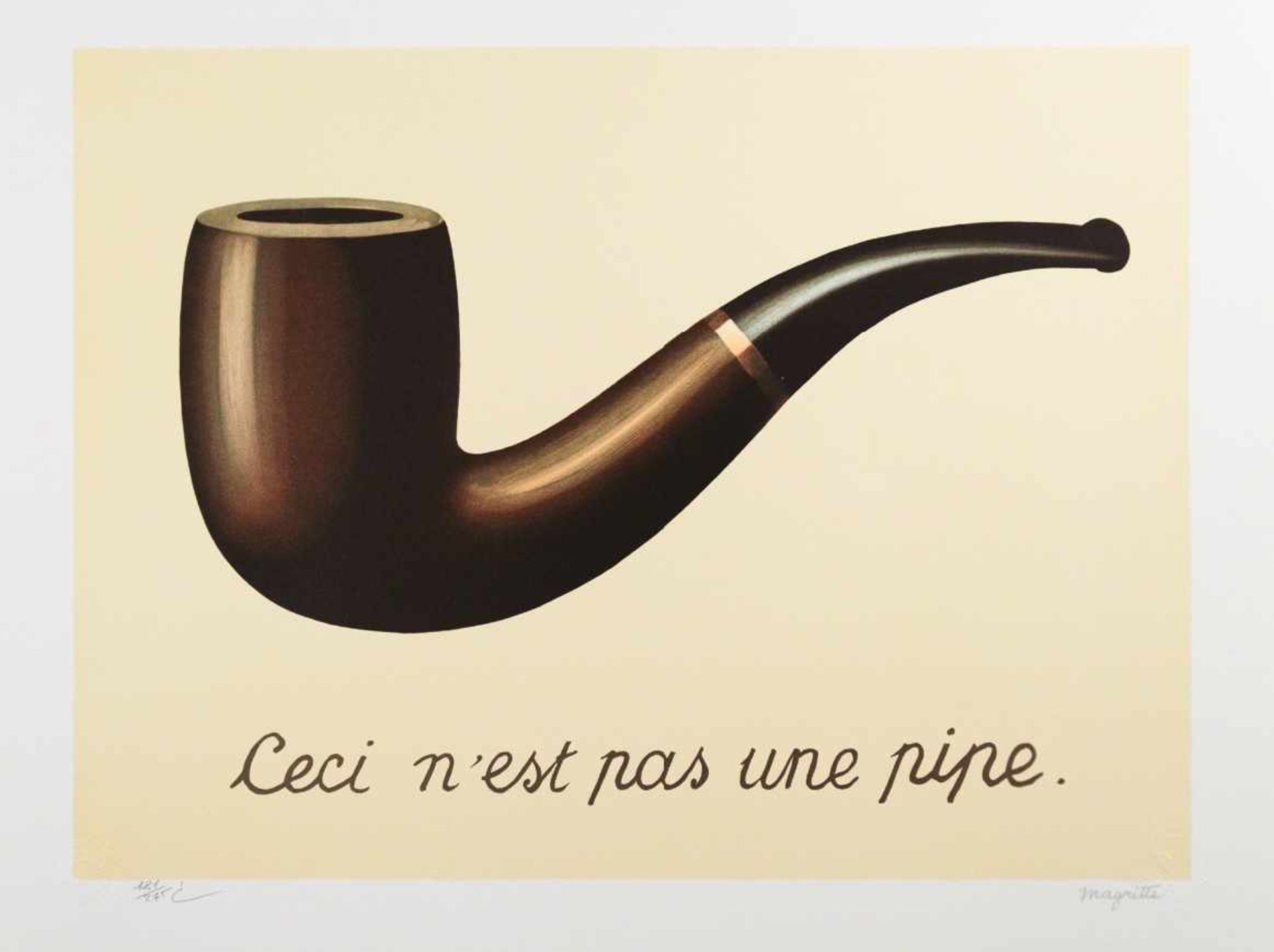 René Magritte - La Trahison des Images MM (The Treachery of Images)