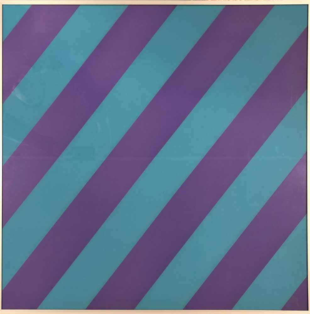 Olivier Mosset - Composition Violet / Blue, 2003