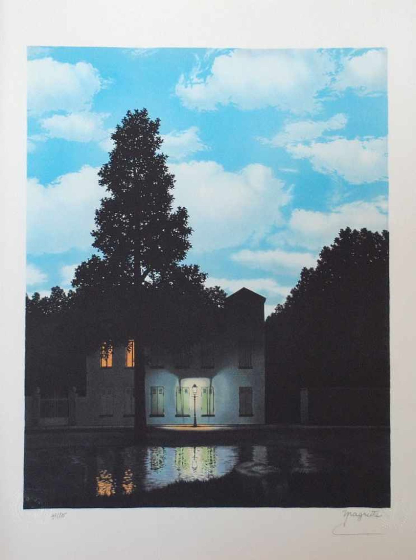 René Magritte - L'Empire des Lumières MM (The Empire of Light)