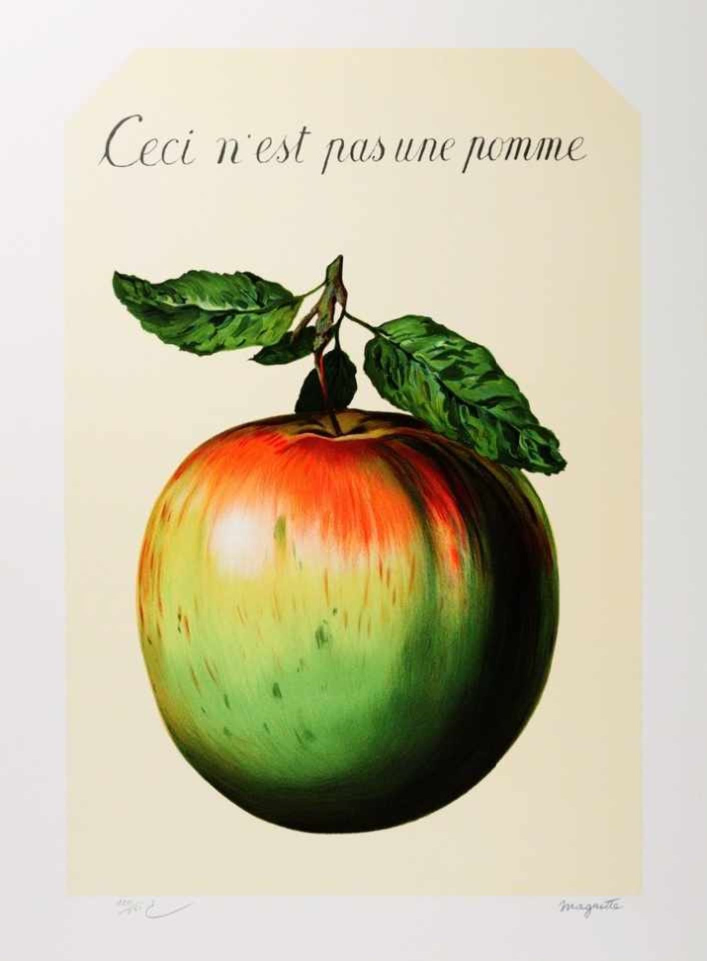 René Magritte - Ceci n'est pas une pomme MM (This is not an apple)