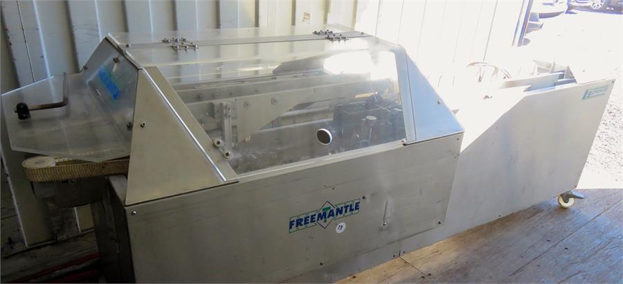 1 x Freemantle TF100 all s/s carton gluer and closer. Very little used. Maximum flat carton size