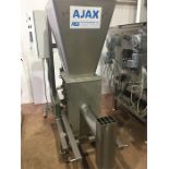 1 x All s/s Ajax low level screw feed auger. Complete with holding hopper. PLC controlled. 100mm