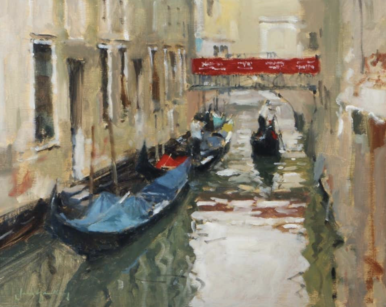 John Yardley (b. 1933) A Venetian Backwater Oil on canvas Signed lower left 39 x 49 cm Please note