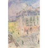 Adrian Ryan (1920-1988) Parisian Street Scenes A pair, pencil, watercolour and crayon Both Signed