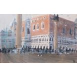 John Doyle MBE, PPRWS (British, b. 1928) Basino di San Marco, Venice, circa 1986 Acrylic and