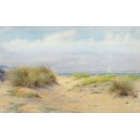 Alma Claude Burton Cull (1880-1931) The coastal path Watercolour Signed and dated 'A.B.CULL.