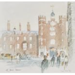 Sir Hugh Casson, PRA (1910-1999) St James's Palace Ink and watercolour Signed and dated 'Hugh Casson