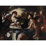 Francesco Solimena (1657-1747) and Studio Christ and the Woman from Samaria¨, Oil on canvas,