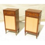 A Fine pair of Regency period mahogany side cabinets