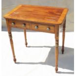 A Regency mahogany side table