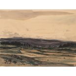 Claude Muncaster, P.R.S.M.A., R.W.S., R.O.I., R.B.A. (1903-1974) Landscape west of Montpellier,