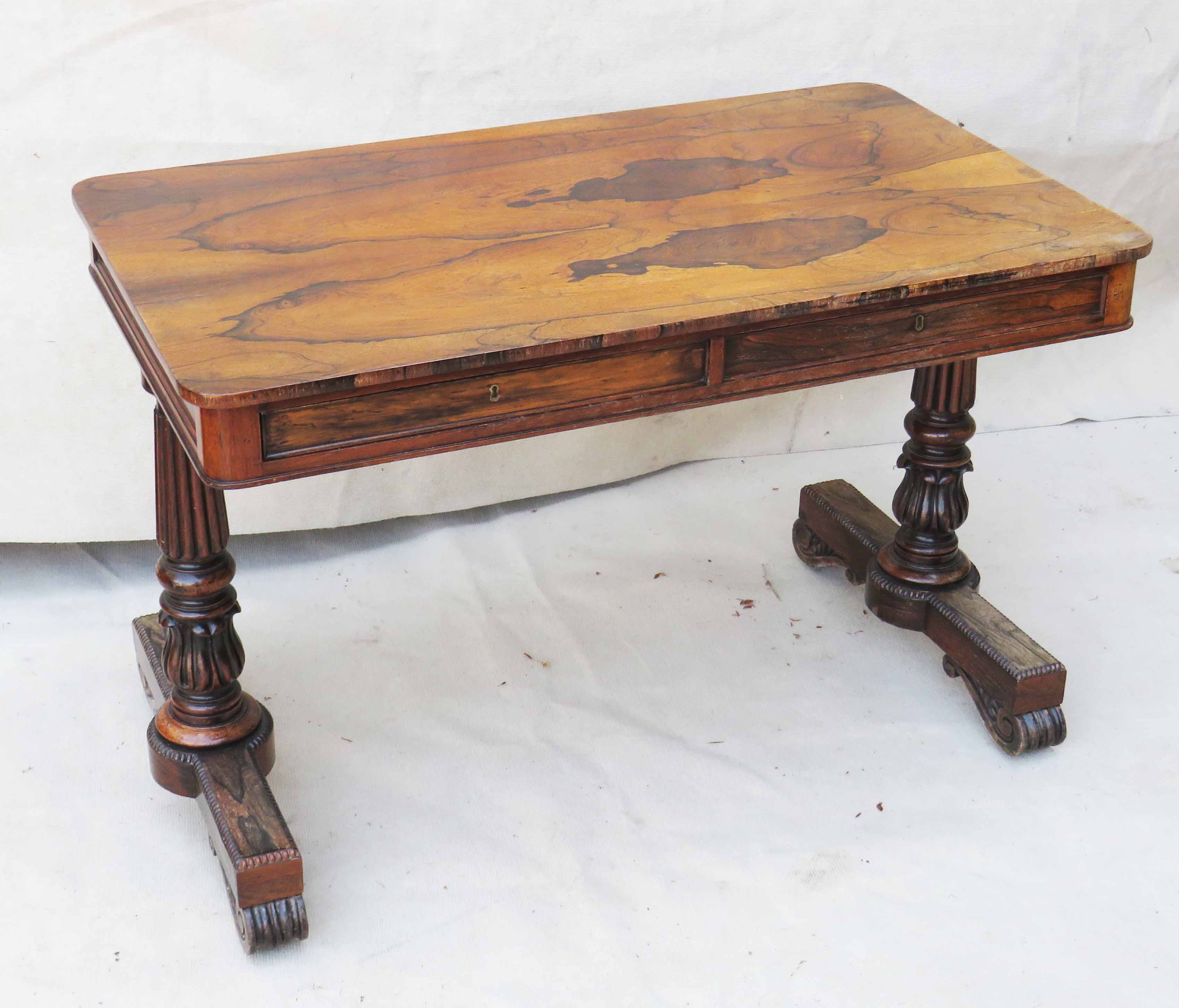 Regency period 19th Century rosewood library table