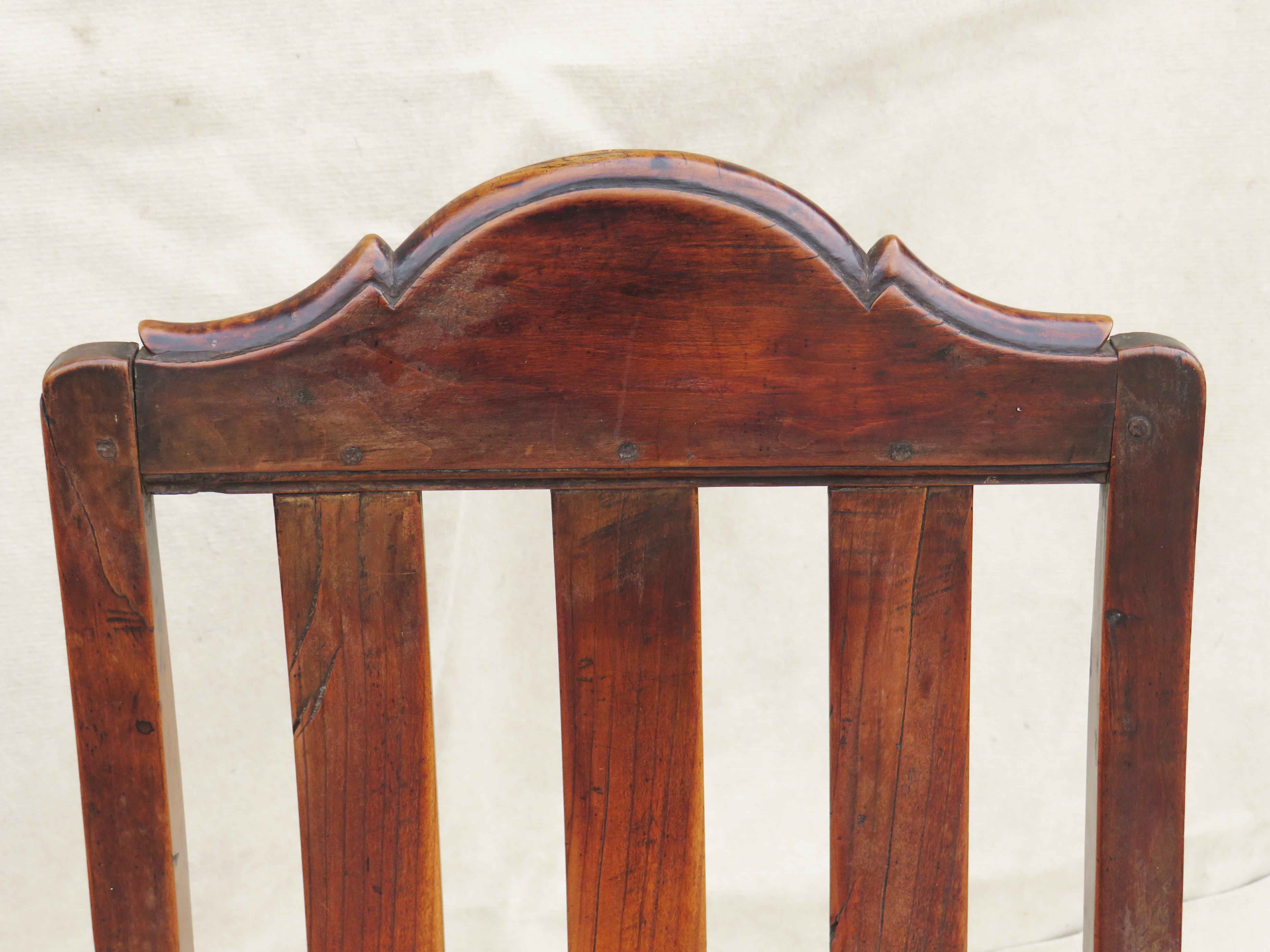 18th Century country armchair constructed from a selection of oak, yew, chestnut & fruitwood - Image 4 of 7