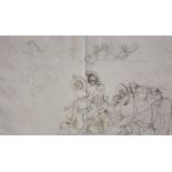 William Lock the Younger (1767-1847) A group of eight assorted figural drawings