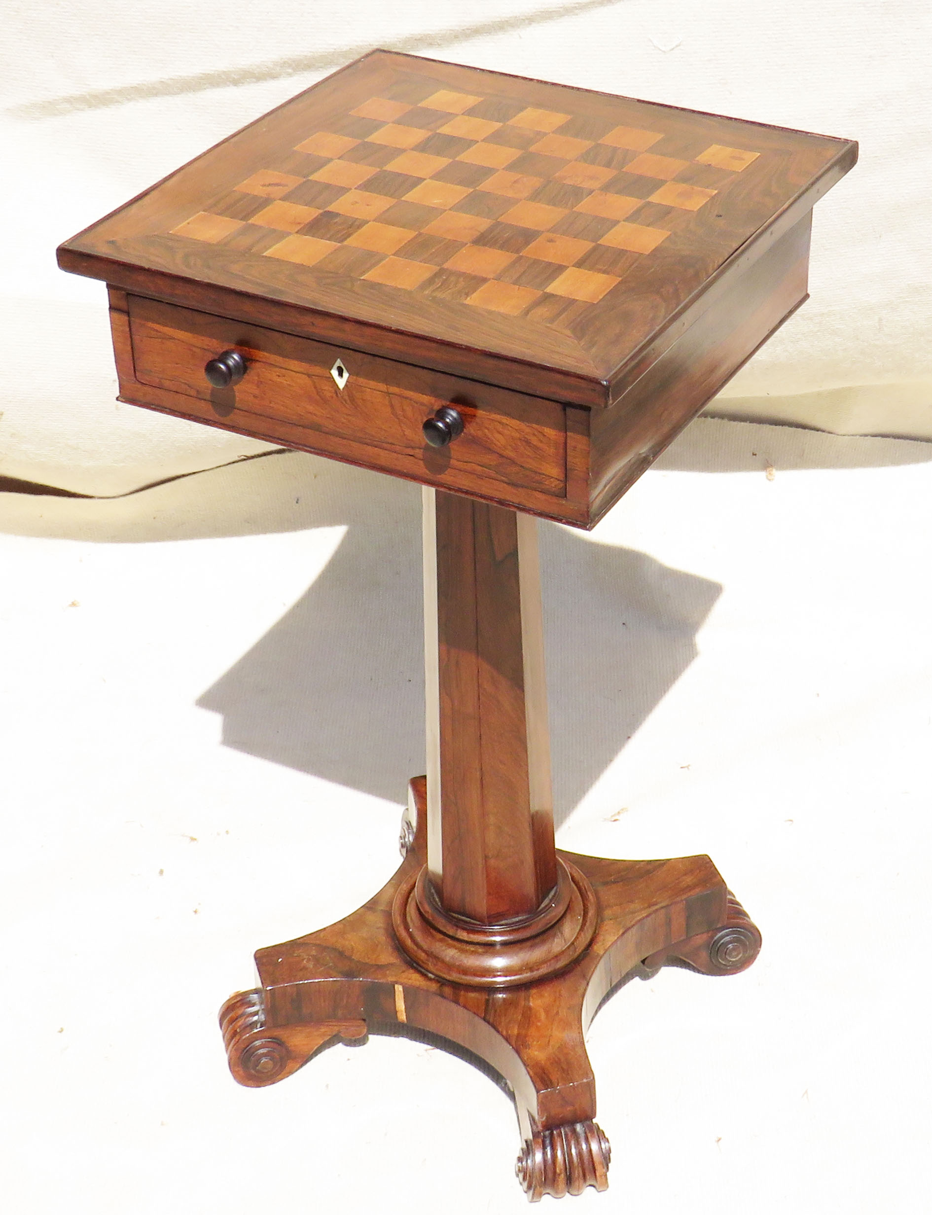 Mid 19th Century rosewood occasional games table