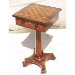 Mid 19th Century rosewood occasional games table