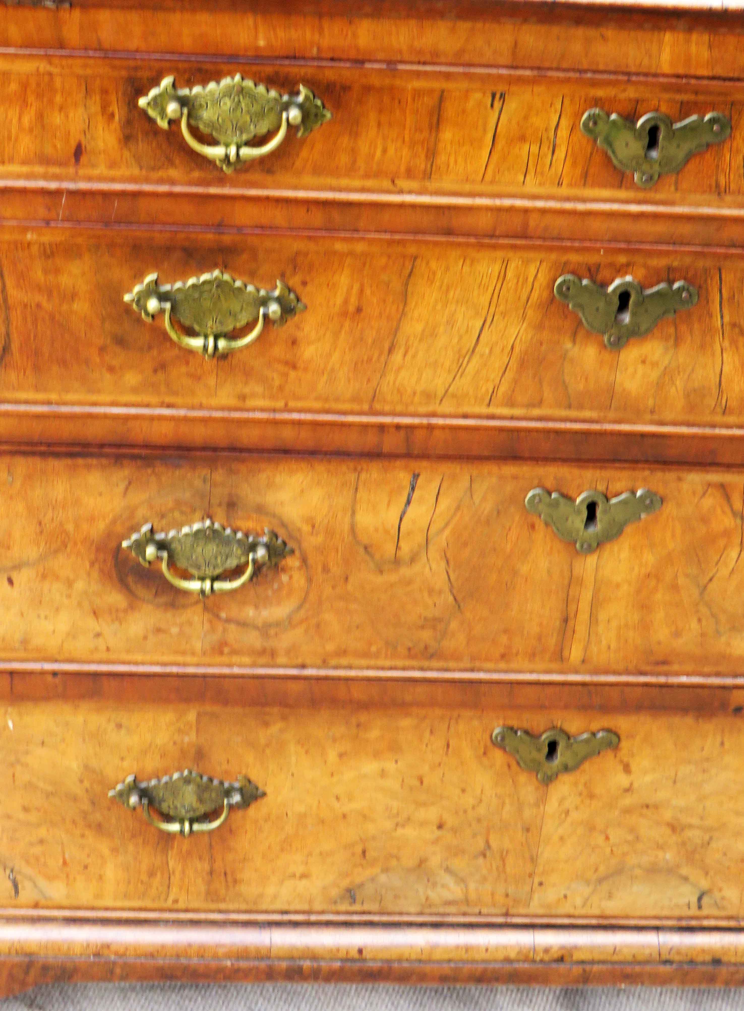 18th Century George I period walnut bureau - Image 3 of 6