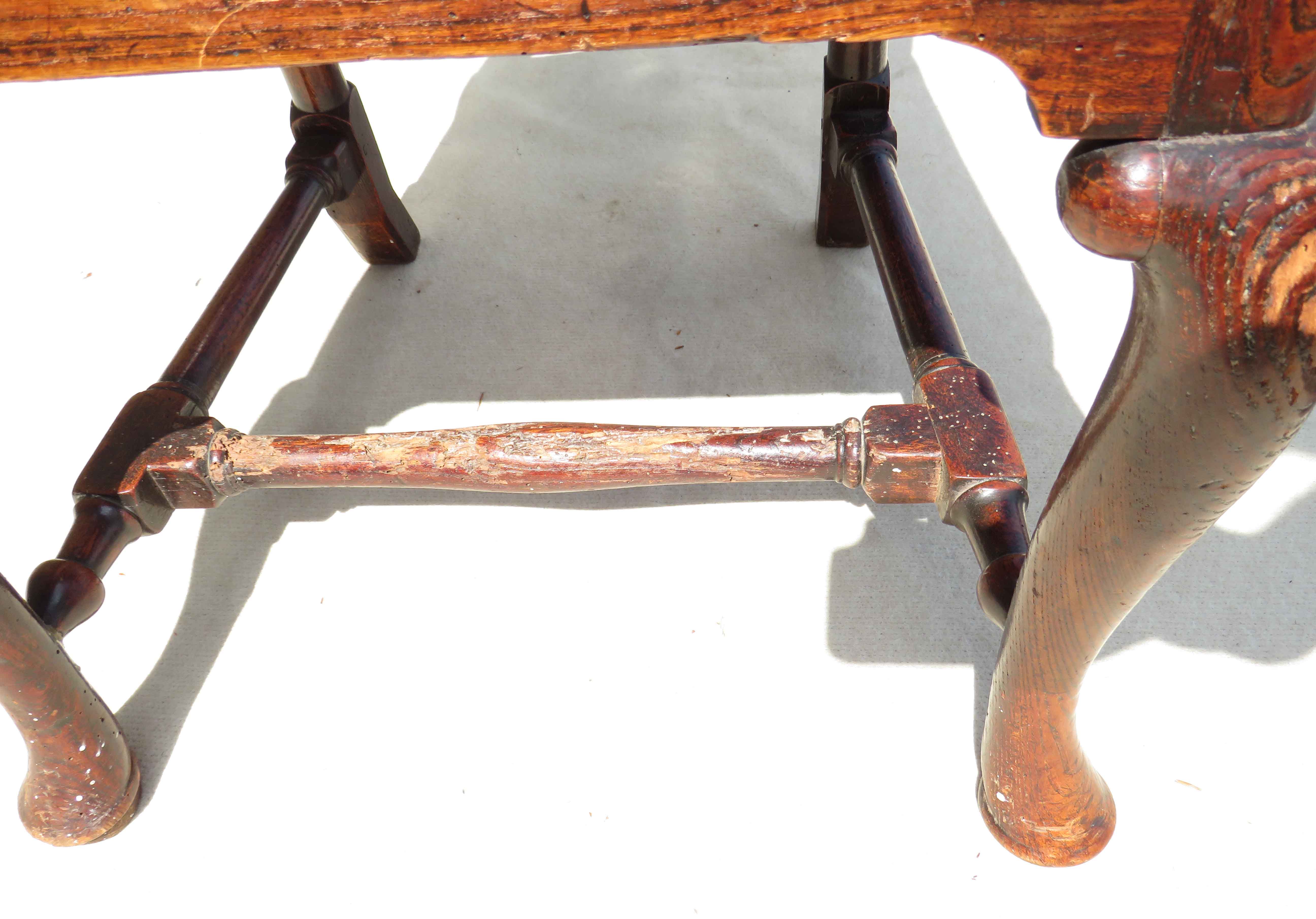 Pair of 18th century elm side chairs - Image 8 of 10