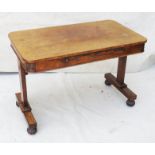18th Century late Regency period rosewood library table