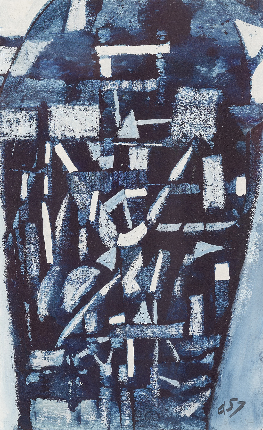 Roy Turner Durrant (1925-1998) Abstract in blue