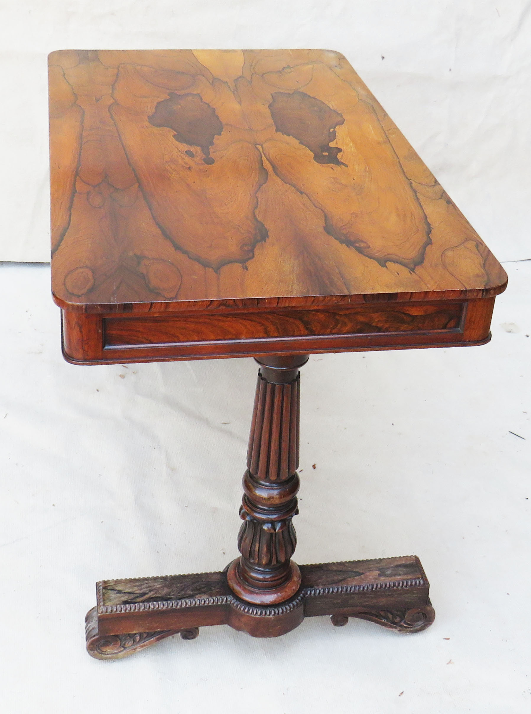 Regency period 19th Century rosewood library table - Image 3 of 8