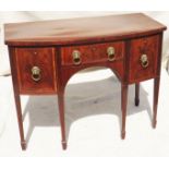 George III Mahogany 18th Century bowfronted sideboard