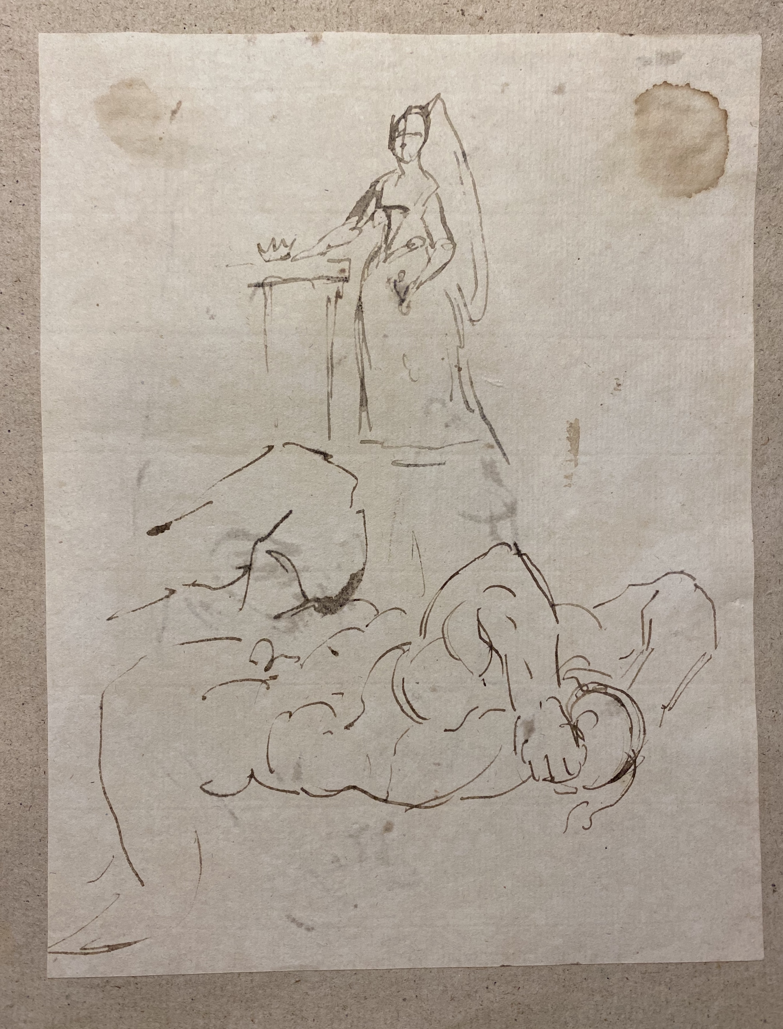 William Lock the Younger (1767-1847) - A group of ten assorted figural drawings - Image 6 of 9