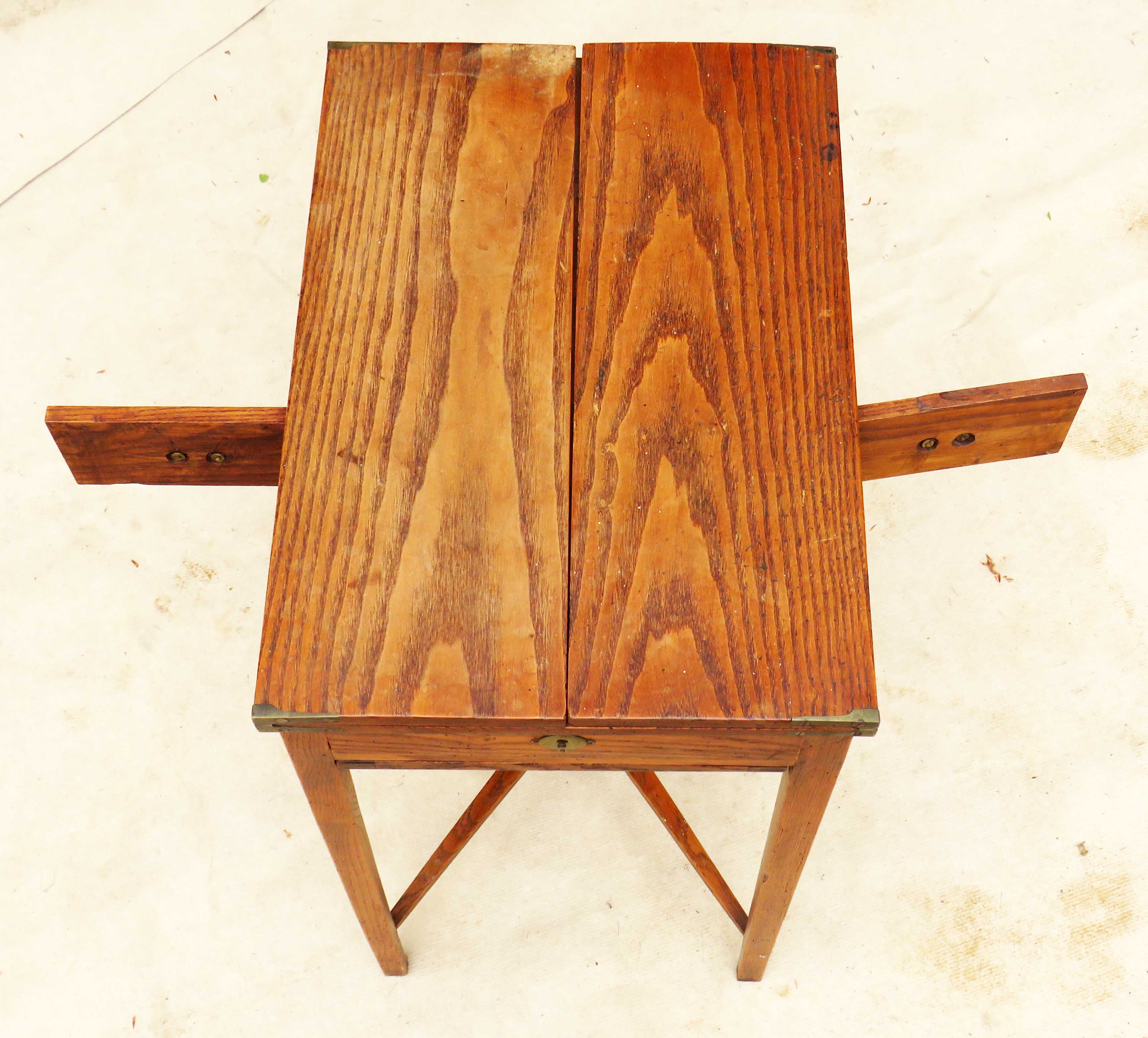 Late 18th Century Georgian Patience Gaming Table of diminutive proportion having well figured fold - Image 3 of 8