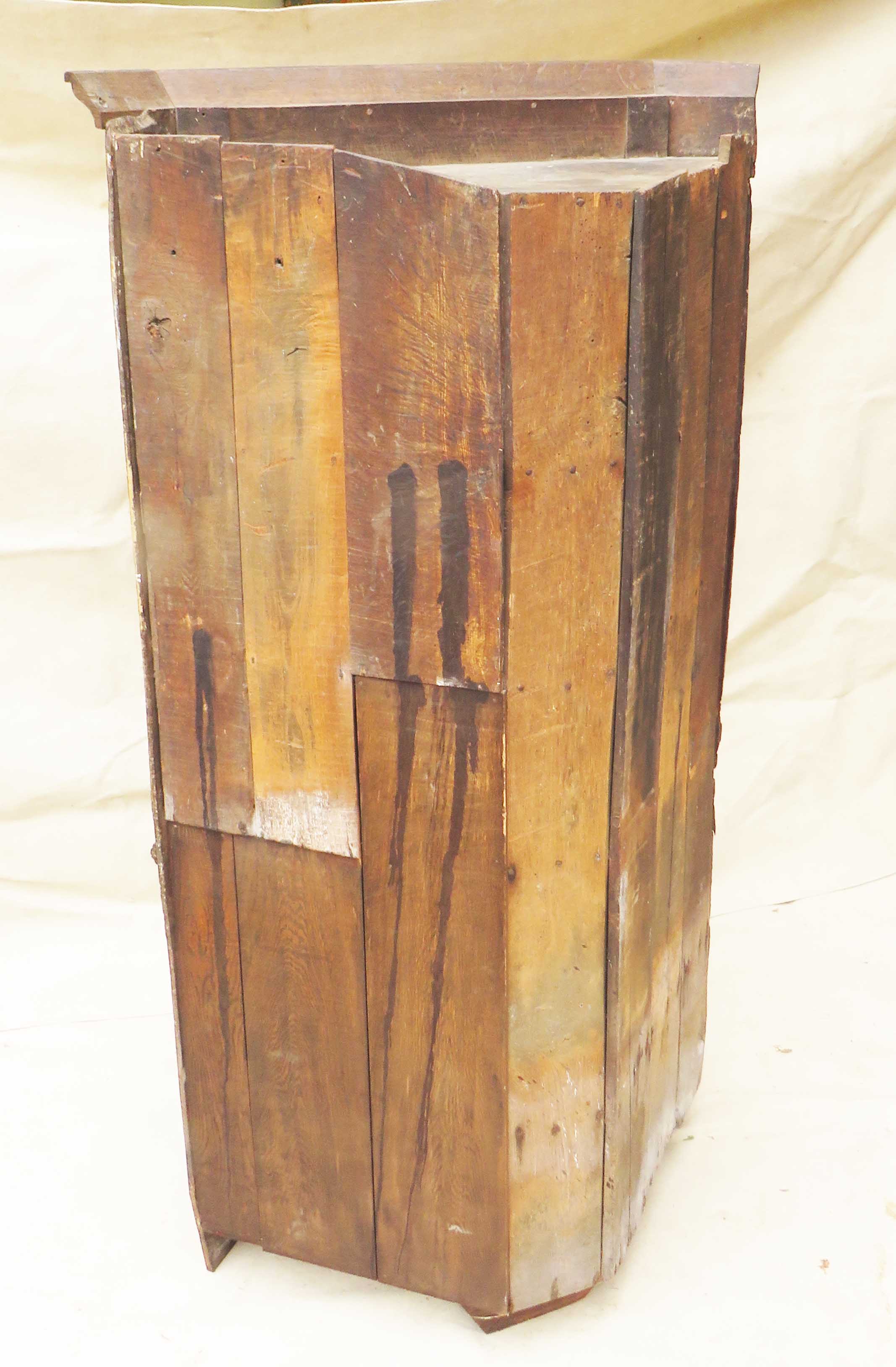 Georgian 18th Century Oak Double Corner Cupboard, with inlaid and mahogany cross banded - Image 6 of 8