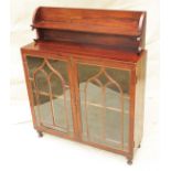 19th Century Rosewood Regency Rosewood Side Cabinet, or chiffonier, with scrolling superstructure