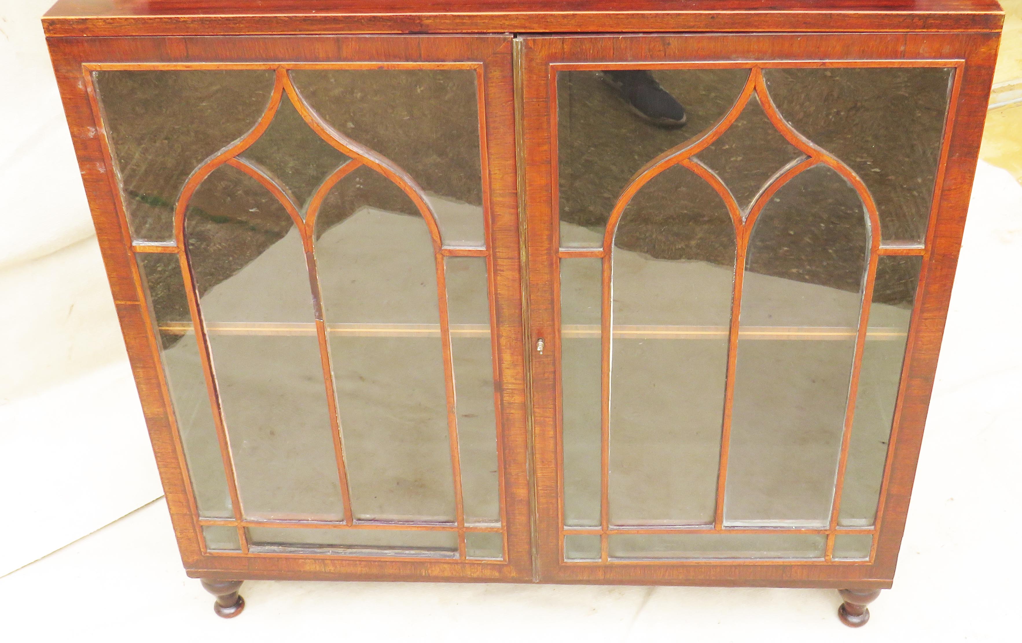 19th Century Rosewood Regency Rosewood Side Cabinet, or chiffonier, with scrolling superstructure - Image 5 of 13